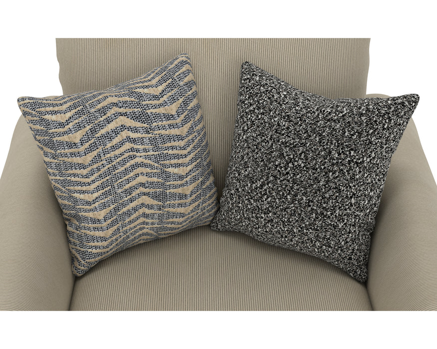 Jackson Furniture - Ezra Chair 1/2 with Ottoman in Twine - 210601-210610-TWINE - GreatFurnitureDeal