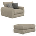 Jackson Furniture - Ezra Chair 1/2 with Ottoman in Twine - 210601-210610-TWINE - GreatFurnitureDeal
