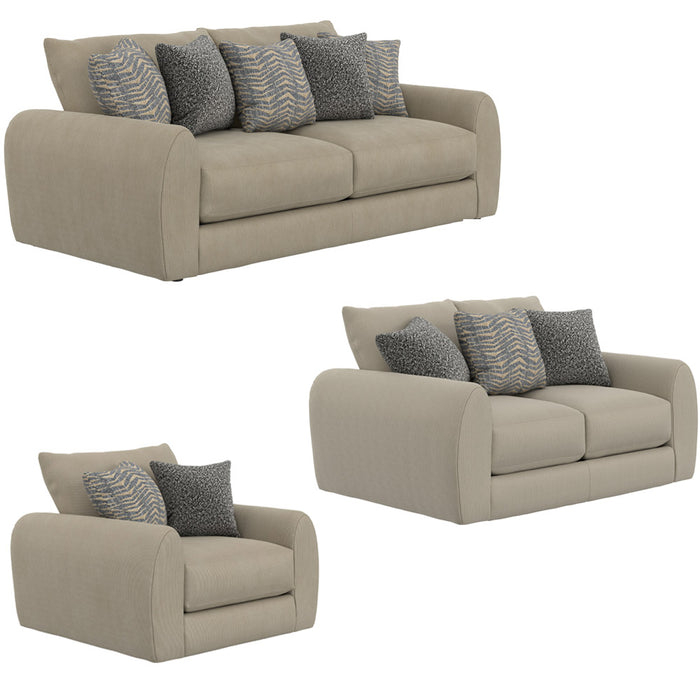 Jackson Furniture - Ezra 3 Piece Living Room Set in Twine - 210603-02-01-TWINE - GreatFurnitureDeal