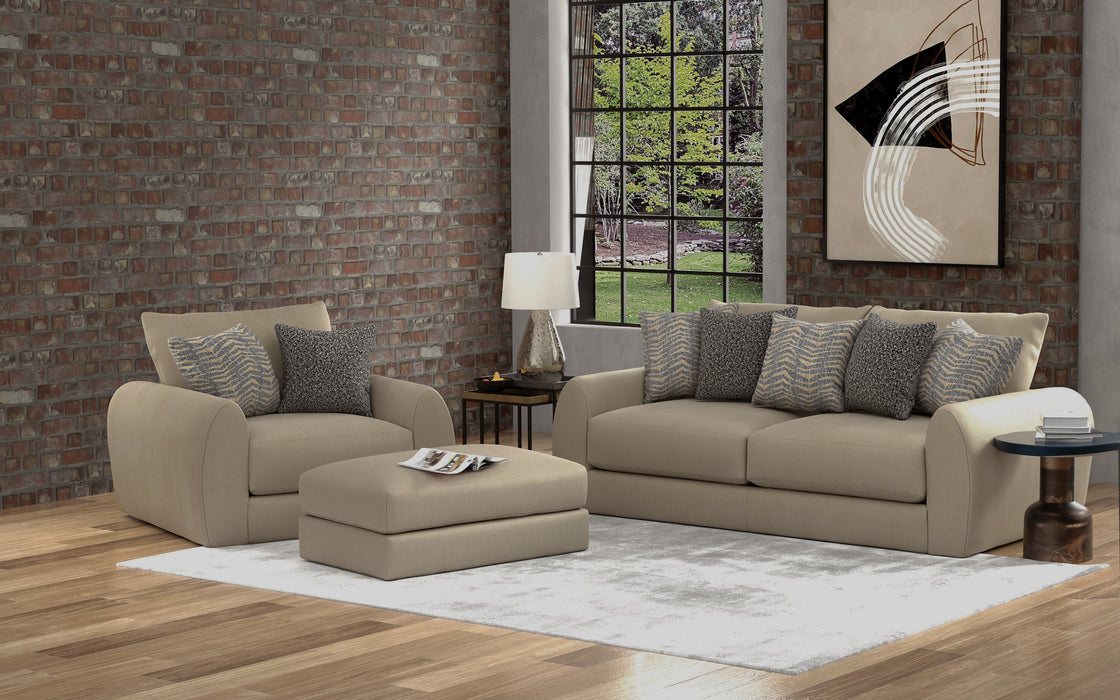 Jackson Furniture - Ezra Chair 1/2 with Ottoman in Twine - 210601-210610-TWINE - GreatFurnitureDeal