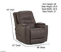 Motion Ease - Reese Power Headrest Recliner in Brown - 211-97-21 - GreatFurnitureDeal