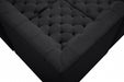 Meridian Furniture - Tuft 128" Velvet Upholstered 8 Piece Modular Sectional - 680Black-Sec8A - GreatFurnitureDeal