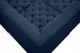 Meridian Furniture - Tuft 128" Velvet Upholstered 8 Piece Modular Sectional - 680Navy-Sec8A - GreatFurnitureDeal