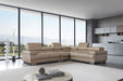 ESF Furniture - 2119 Sectional Sofa in Beige - 2119-SEC-BGE - GreatFurnitureDeal