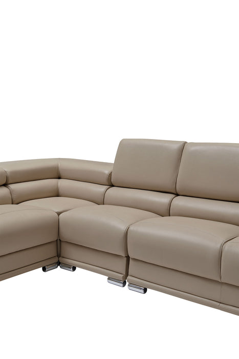 ESF Furniture - 2119 Sectional Sofa in Beige - 2119-SEC-BGE - GreatFurnitureDeal