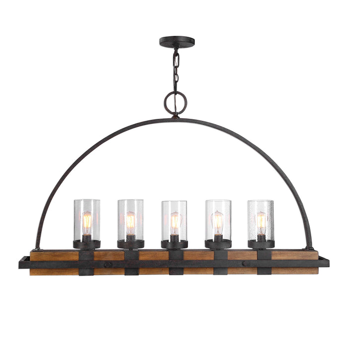 Uttermost - Atwood 5 Light Rustic Linear Chandelier - 21328