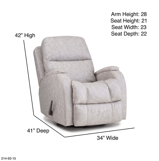 Motion Ease - Salem Swivel Glider Recliner in Off-White - 214-93-15 - GreatFurnitureDeal