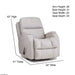 Motion Ease - Salem Swivel Glider Recliner in Off-White - 214-93-15 - GreatFurnitureDeal