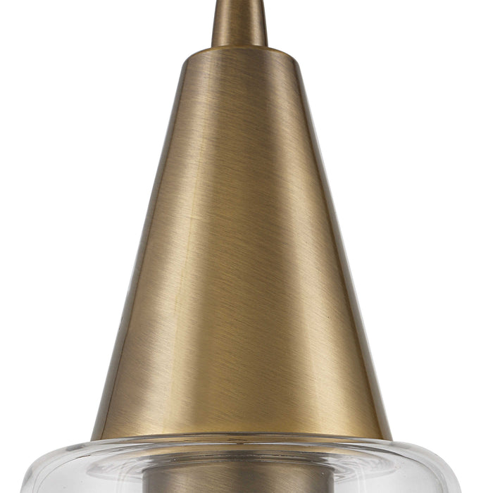 Uttermost - Eichler Antique Brass 1 Light Mini Pendant - 21559