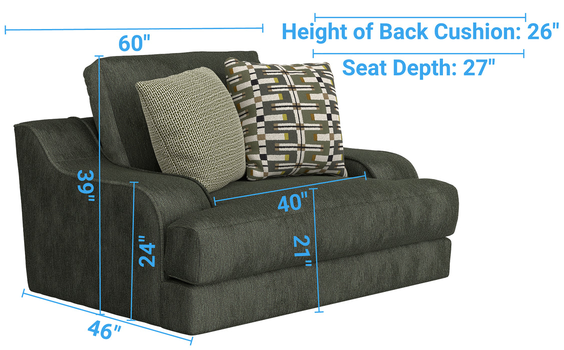 Jackson Furniture - Olympus Chair 1/2 with Ottoman in Ireland - 215701-215710-LRELAND - GreatFurnitureDeal