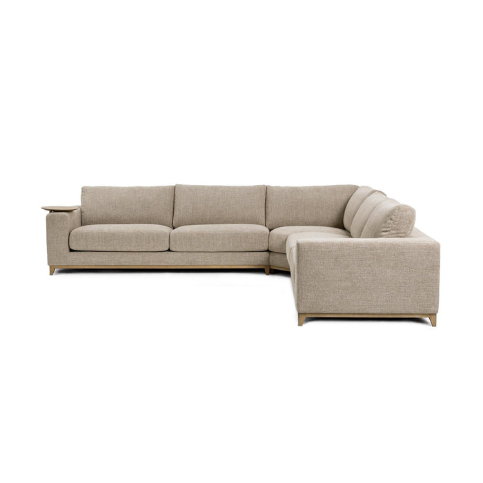 Classic Home - Donovan Sectional in Bisque - 2167SC15