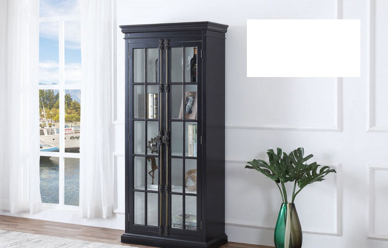 Mariano Furniture - 2183 - Curio Cabinet in Black - BM-2183BLKC - GreatFurnitureDeal