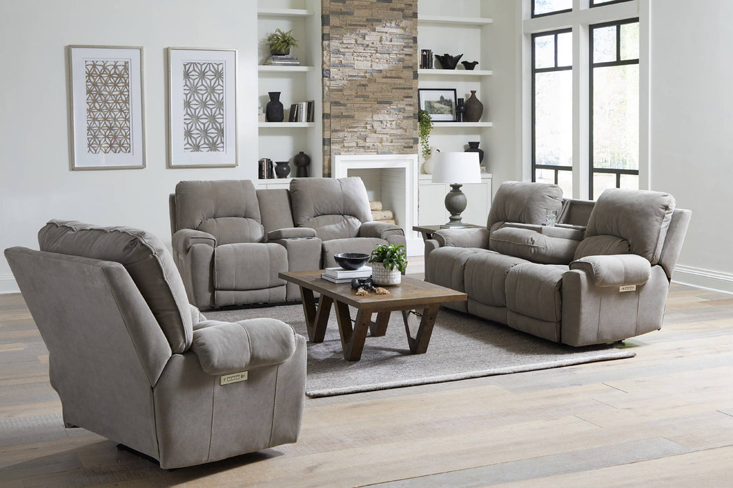 Motion Ease - Havana Triple Power Sofa w/ Zero Gravity and Drop Down Table in Tan - 219-33-17 - GreatFurnitureDeal