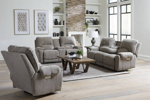 Motion Ease - Havana Triple Power Sofa w/ Zero Gravity and Drop Down Table in Tan - 219-33-17 - GreatFurnitureDeal