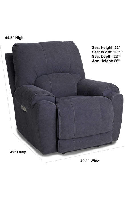 Motion Ease - Havana Zero Gravity Power Recliner in Graphite - 219-96-60 - GreatFurnitureDeal