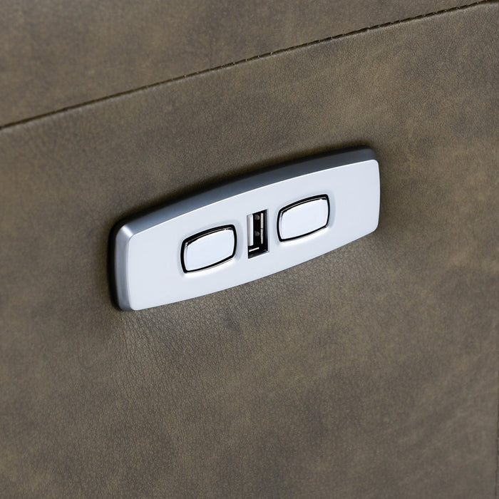 Classic Home - Thaya Power Recliner Chair Earth Brown - 2196RE21 - GreatFurnitureDeal