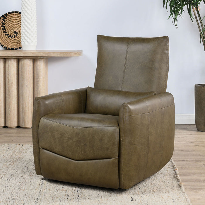 Classic Home - Thaya Power Recliner Chair Earth Brown - 2196RE21 - GreatFurnitureDeal