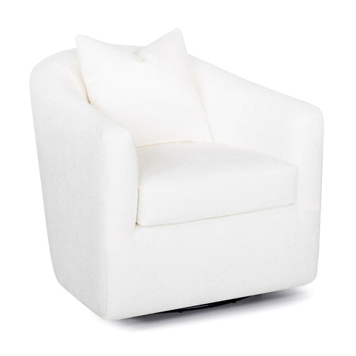 Franklin Furniture - 21983 Maya Swivel Accent Chair w/ Ottoman in Fabulous Snow - 21983-SNOW - GreatFurnitureDeal