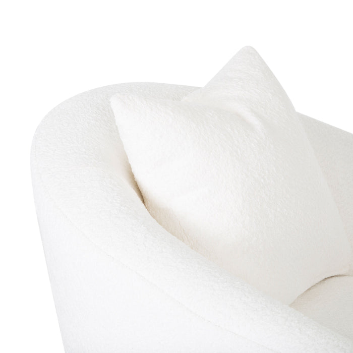 Franklin Furniture - 21983 Maya Swivel Accent Chair w/ Ottoman in Fabulous Snow - 21983-SNOW - GreatFurnitureDeal