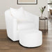 Franklin Furniture - 21983 Maya Swivel Accent Chair w/ Ottoman in Fabulous Snow - 21983-SNOW - GreatFurnitureDeal