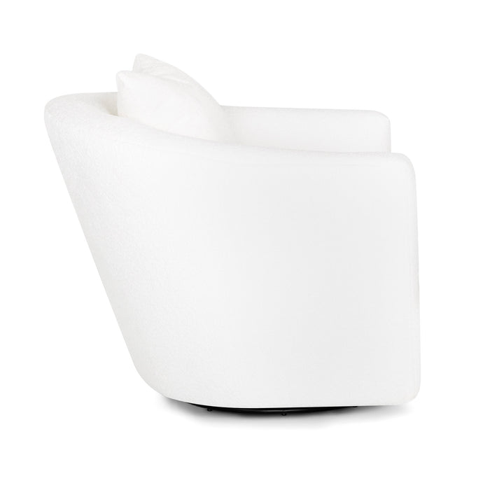 Franklin Furniture - 21983 Maya Swivel Accent Chair w/ Ottoman in Fabulous Snow - 21983-SNOW - GreatFurnitureDeal