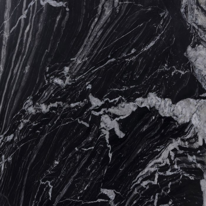 Meridian Furniture - Formentera 48" Black Genuine Marble Dining Table - 219Black-DT48 - GreatFurnitureDeal