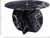Meridian Furniture - Formentera 48" Black Genuine Marble Dining Table - 219Black-DT48 - GreatFurnitureDeal