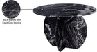 Meridian Furniture - Formentera 48" Black Genuine Marble Dining Table - 219Black-DT48 - GreatFurnitureDeal