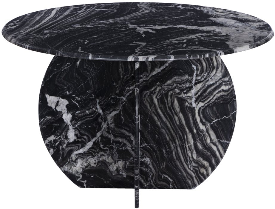Meridian Furniture - Formentera 48" Black Genuine Marble Dining Table - 219Black-DT48 - GreatFurnitureDeal