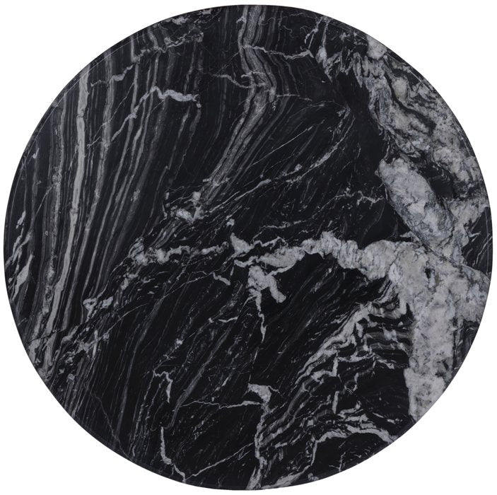 Meridian Furniture - Formentera 48" Black Genuine Marble Dining Table - 219Black-DT48 - GreatFurnitureDeal