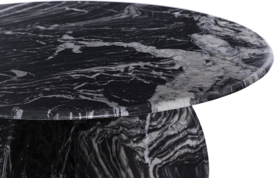 Meridian Furniture - Formentera 48" Black Genuine Marble Dining Table - 219Black-DT48 - GreatFurnitureDeal