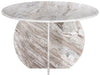 Meridian Furniture - Formentera 48" Brown Genuine Marble Dining Table - 219Brown-DT48 - GreatFurnitureDeal