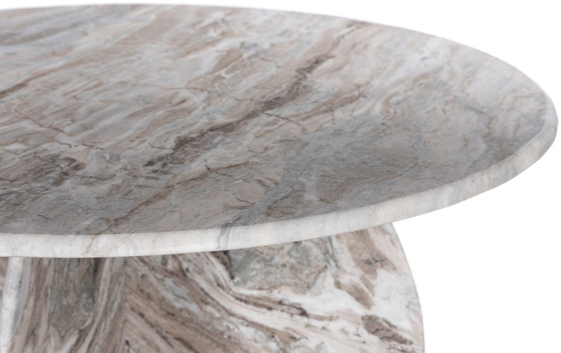 Meridian Furniture - Formentera 48" Brown Genuine Marble Dining Table - 219Brown-DT48 - GreatFurnitureDeal