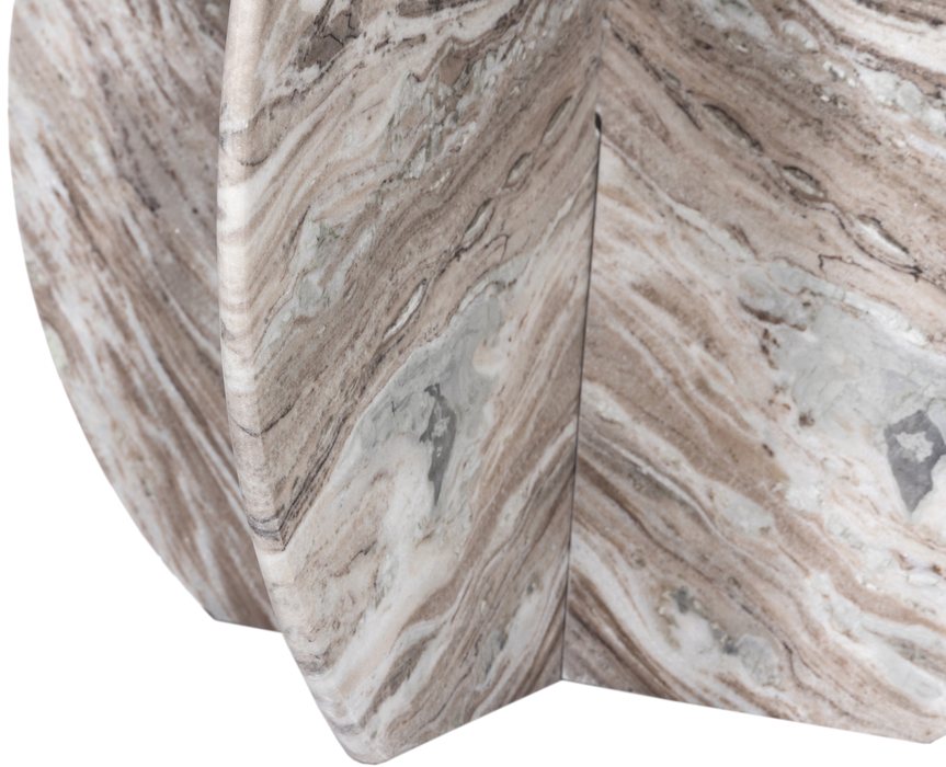 Meridian Furniture - Formentera 48" Brown Genuine Marble Dining Table - 219Brown-DT48 - GreatFurnitureDeal