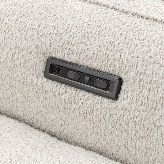 Classic Home - Conway 2 Piece Power Recliner Sofa Ivory - 2205SF11 - GreatFurnitureDeal