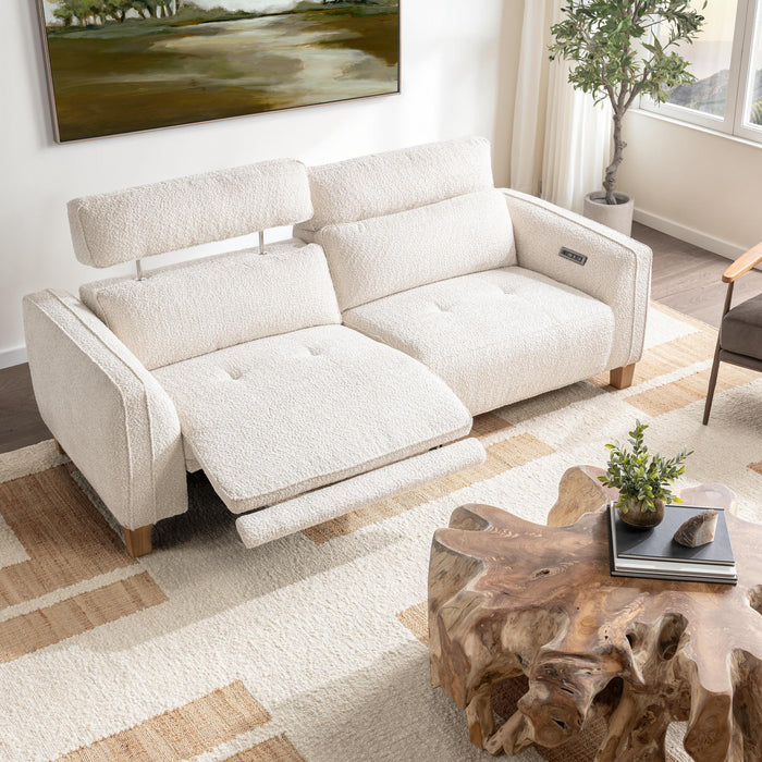 Classic Home - Conway Reclining Sofa in Ivory - 2205SF11
