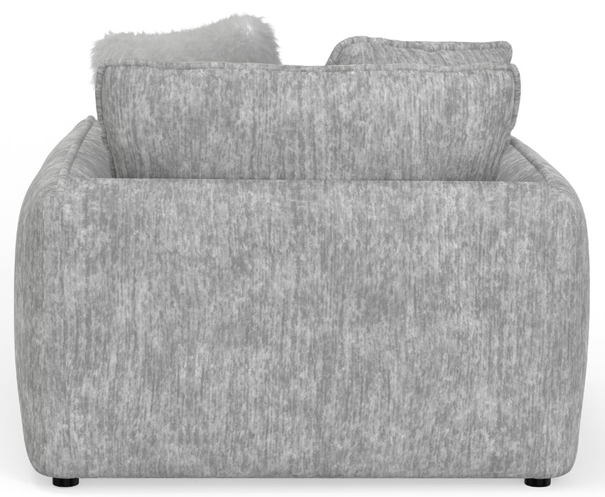 Jackson Furniture - Bankside Chair with Ottoman in Oyster - 2206-01-10-OYSTER-MTO - GreatFurnitureDeal