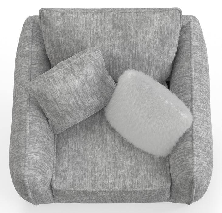 Jackson Furniture - Bankside Chair with Ottoman in Oyster - 2206-01-10-OYSTER-MTO - GreatFurnitureDeal