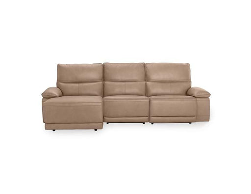 Classic Home - Branford Power Recliner Sectional w/LAF Chaise Camel - 2207SC11 - GreatFurnitureDeal