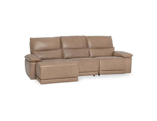 Classic Home - Branford Power Recliner Sectional w/LAF Chaise Camel - 2207SC11 - GreatFurnitureDeal