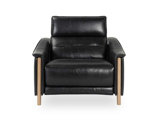 Classic Home - Cullman Leather Power Recliner Accent Chair Black - 2208RE11 - GreatFurnitureDeal