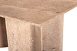 Meridian Furniture - Verona 60" Natural Marble Dining Table (3 Boxes) - 220Travertine-DT60 - GreatFurnitureDeal