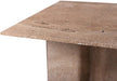 Meridian Furniture - Verona 60" Natural Marble Dining Table (3 Boxes) - 220Travertine-DT60 - GreatFurnitureDeal