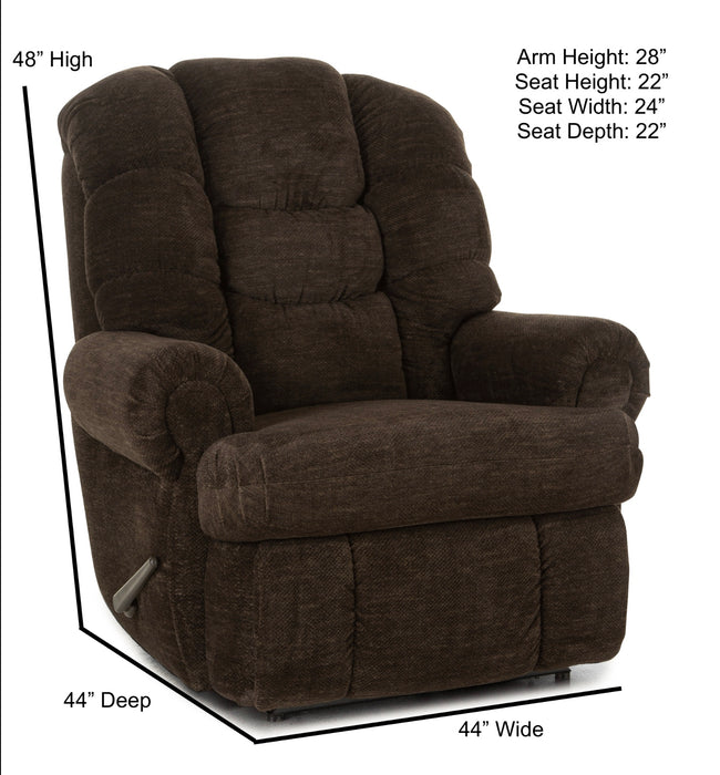 Motion Ease - Lennox Big Man's Recliner in Fudge - 221-94-21 - GreatFurnitureDeal