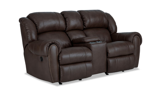 Motion Ease - Hollis Power Loveseat with Console in Brown - 222-29-21 - GreatFurnitureDeal