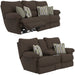 Catnapper - Lenny 2 Piece Power Reclining Sofa Set in Chocolate - 62571-62579-CHOCOLATE - GreatFurnitureDeal