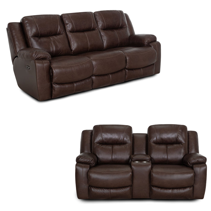Franklin Furniture - 682 Culver 2 Piece Power Reclining Sofa Set in Rogue Espresso - 68247-68235-ESPRESSO