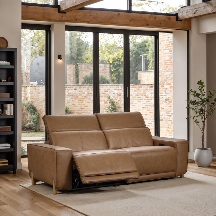 Classic Home - Kadon Zero Gravity Power Recliner Upholstered Leather Sofa - 2222SF11 - GreatFurnitureDeal