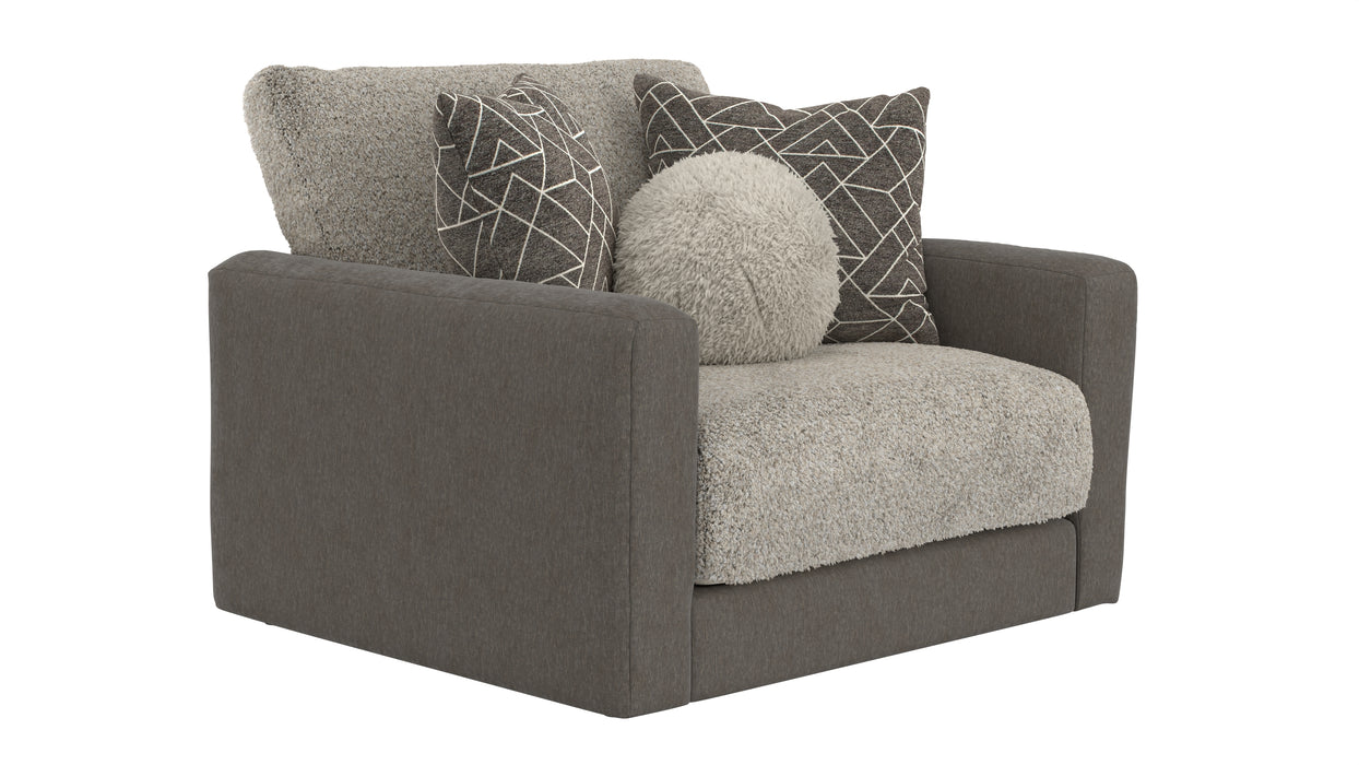 Jackson Furniture - Reddington Chair 1/2 with Cocktail Ottoman in Umber - 222501-22501-UMBER - GreatFurnitureDeal
