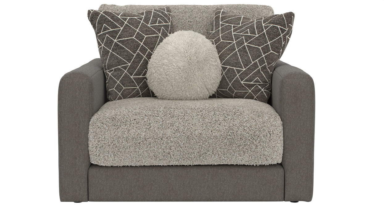 Jackson Furniture - Reddington Chair 1/2 with Cocktail Ottoman in Umber - 222501-22501-UMBER - GreatFurnitureDeal